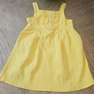 4T yellow Janie and Jack dress with pockets